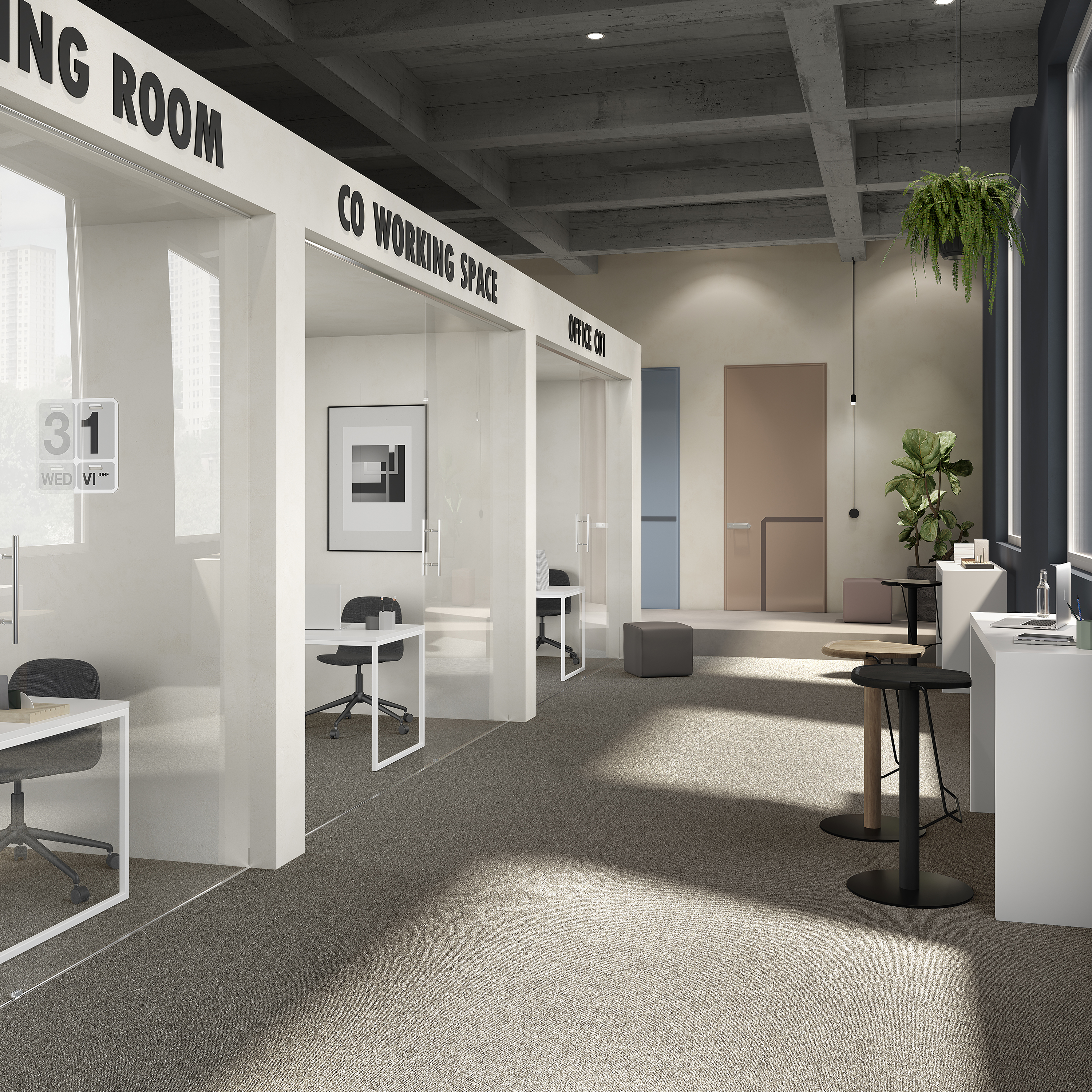 Ковровая плитка Medusa Tile 40 (500*500*5 мм) — купить в Нефтекамске