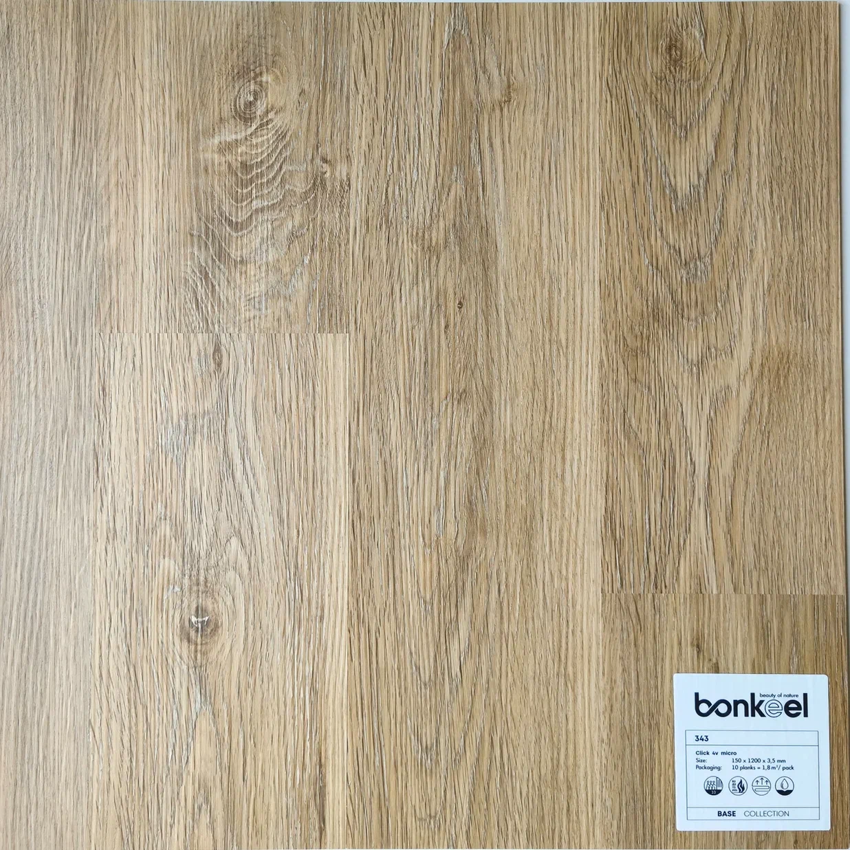 Плитка ПВХ "Bonkeel" Base New 343 (1220*150*3,5 мм) — купить в Нефтекамске