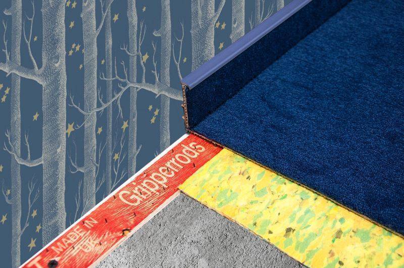 Плинтус для ковролина "Korner" Listwa синий (2500*13,8*50 мм) — купить в Нефтекамске