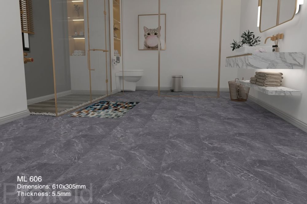 SPC ламинат "Profield" Грей марбл (305*610*5,5 мм) — купить в Нефтекамске