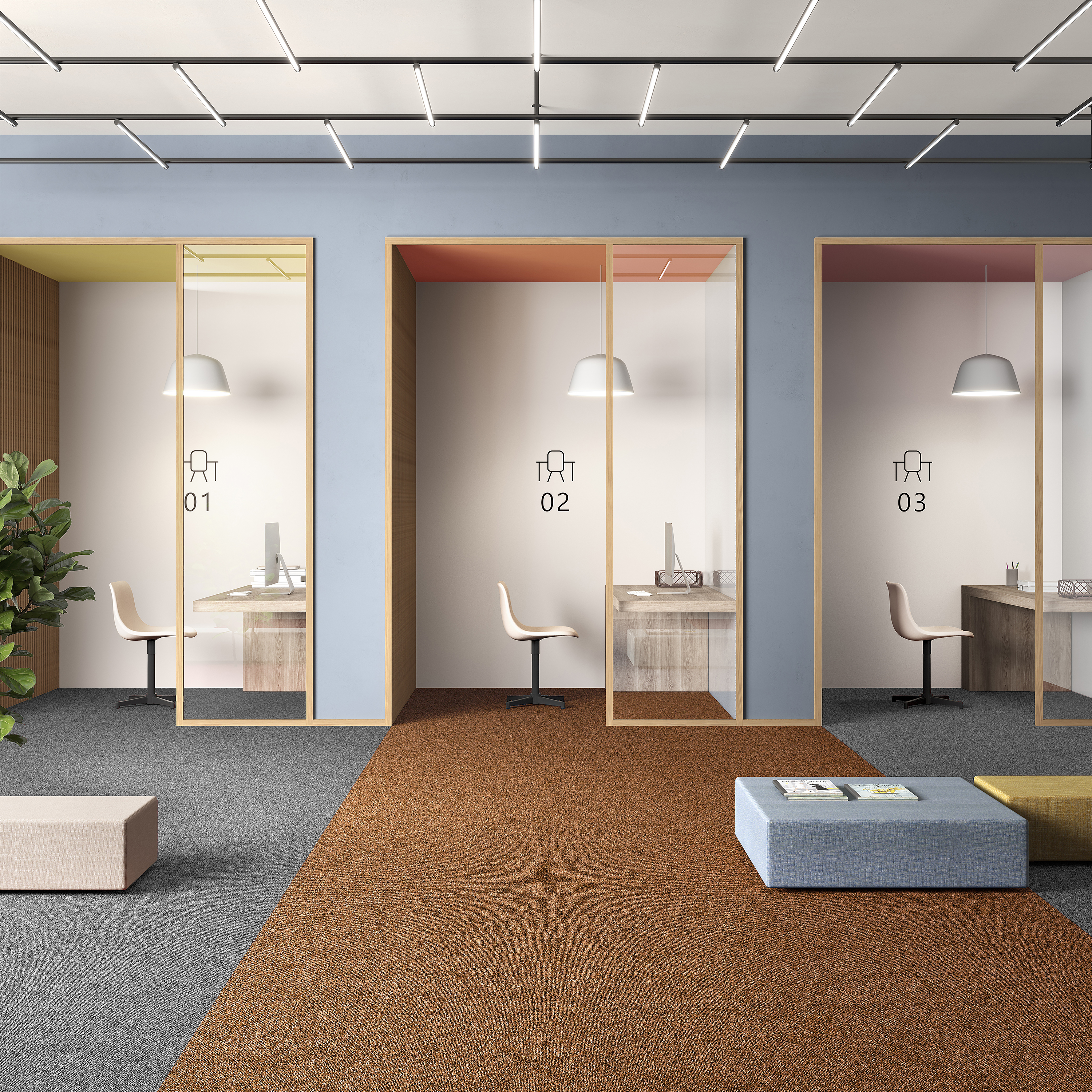 Ковровая плитка Medusa Tile 84 (500*500*5 мм) — купить в Нефтекамске