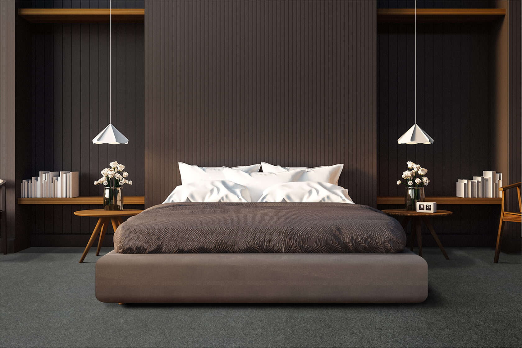 Ковровое покрытие "Bonkeel" Color Rib Ebony 98 (ширина 1м/3м/4м) — купить в Нефтекамске