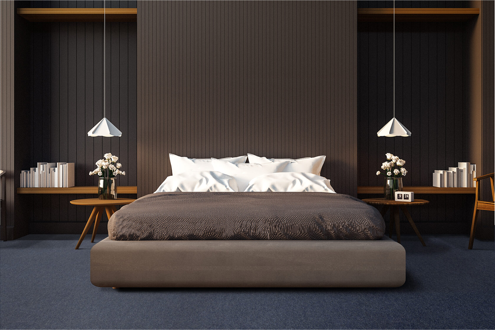 Ковровое покрытие "Bonkeel" Color Rib Blue Bottle 78 (ширина 1м/3м/4м) — купить в Нефтекамске