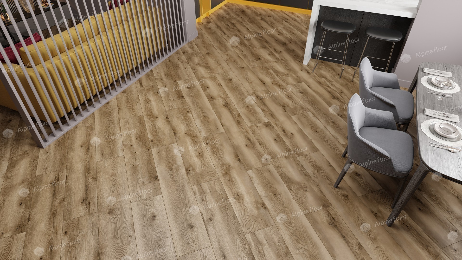 Ламинат "Alpine Floor" Дуб Комо (1285*280*8 мм) — купить в Нефтекамске