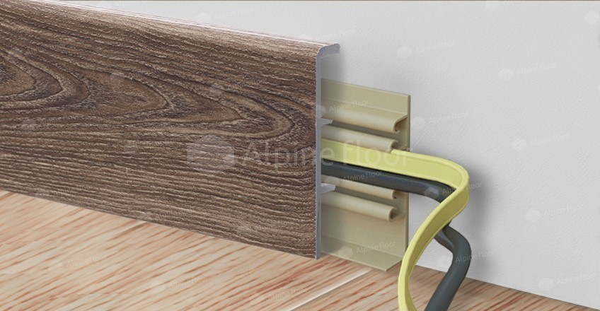 Напольный плинтус Rico Concept 80 Дуб фисташковый (2200*20*80 мм) — купить в Нефтекамске