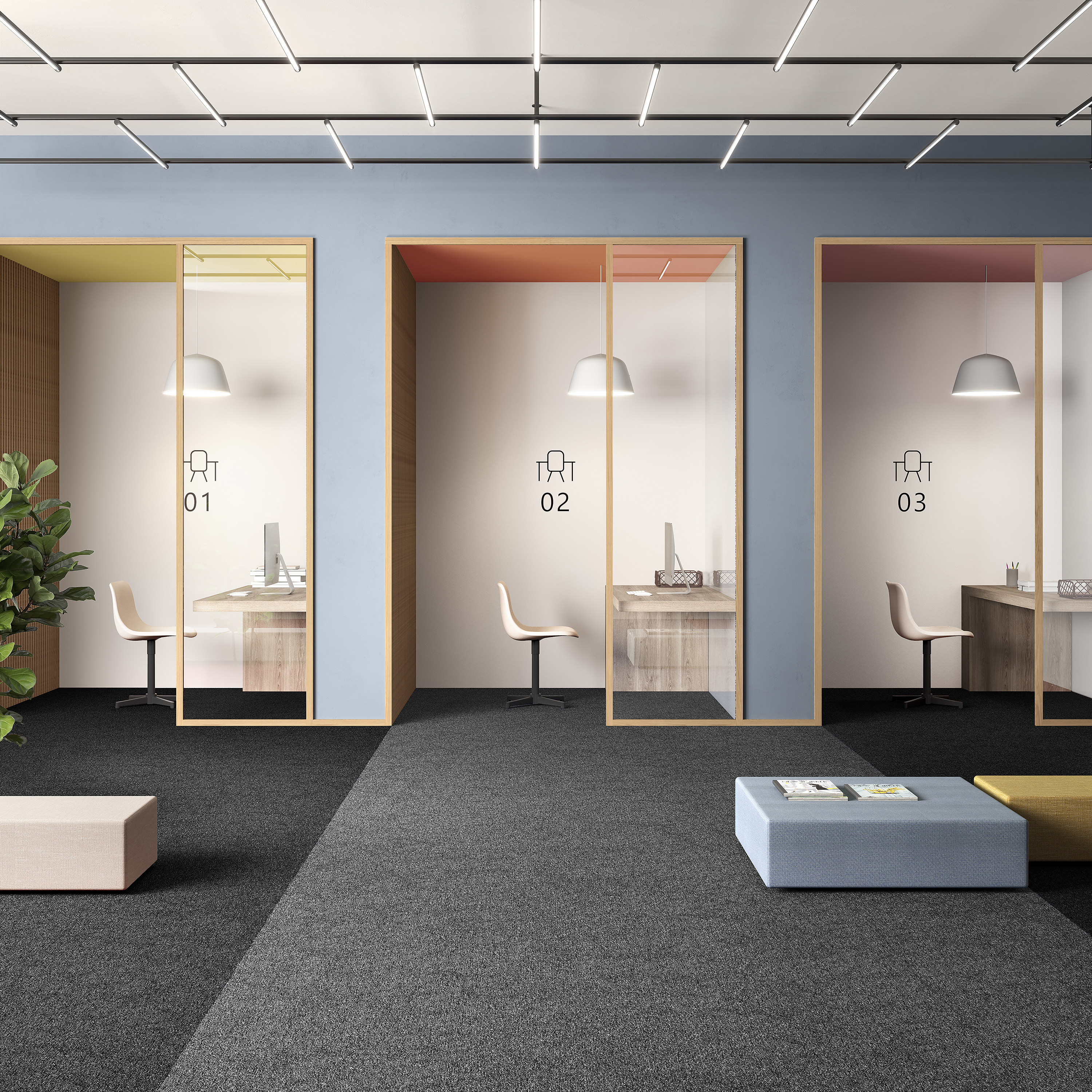 Ковровая плитка Medusa Tile 98 (500*500*5 мм) — купить в Нефтекамске