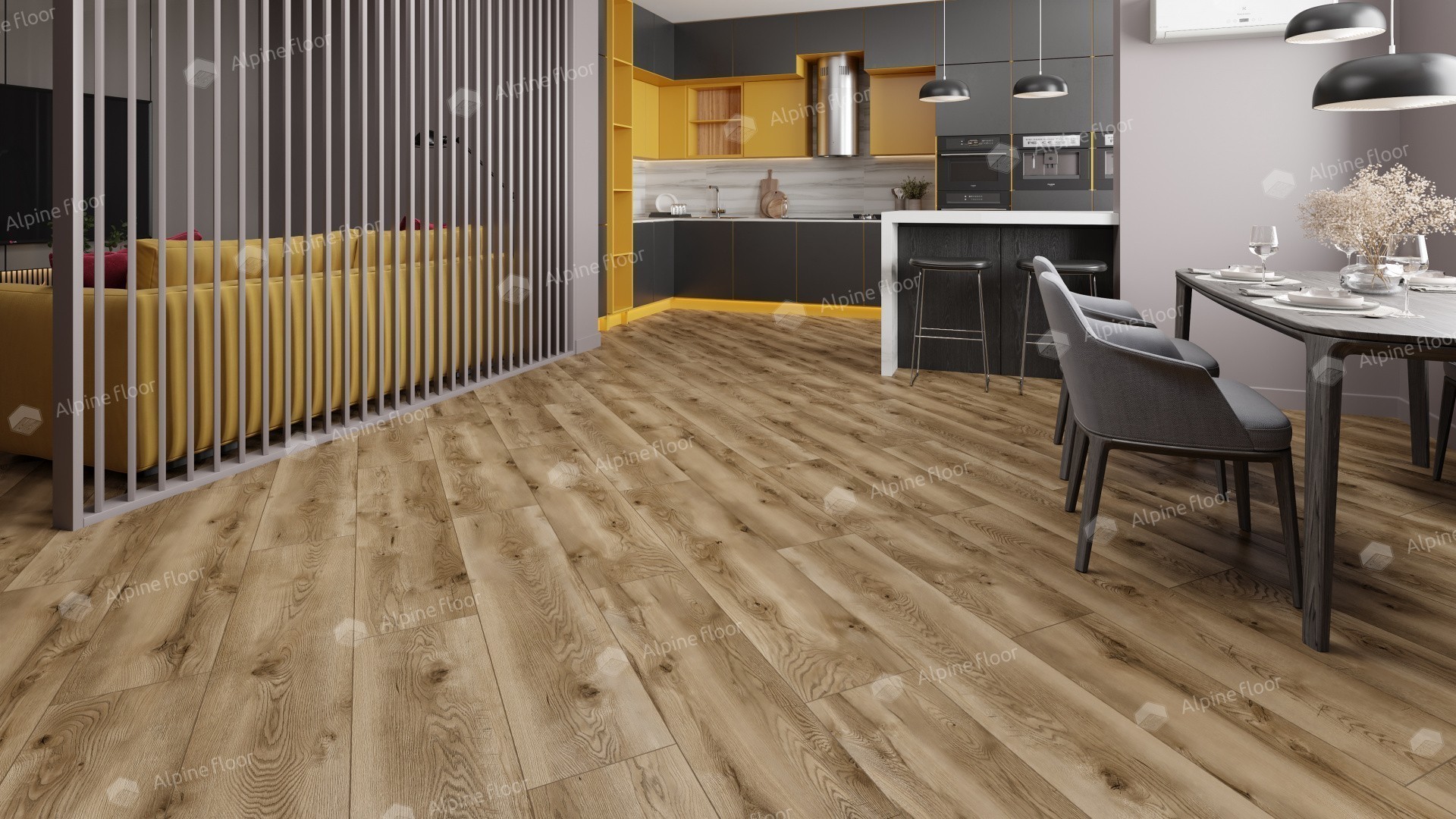 Ламинат "Alpine Floor" Дуб Комо (1285*280*8 мм) — купить в Нефтекамске