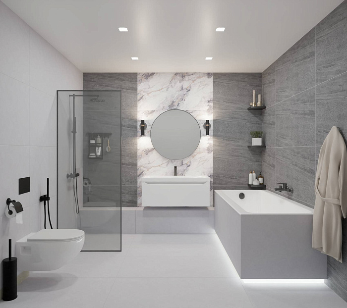 Керамогранит "Wan Sheng" Lande (1200*600 мм) Серый L12512 — купить в Нефтекамске