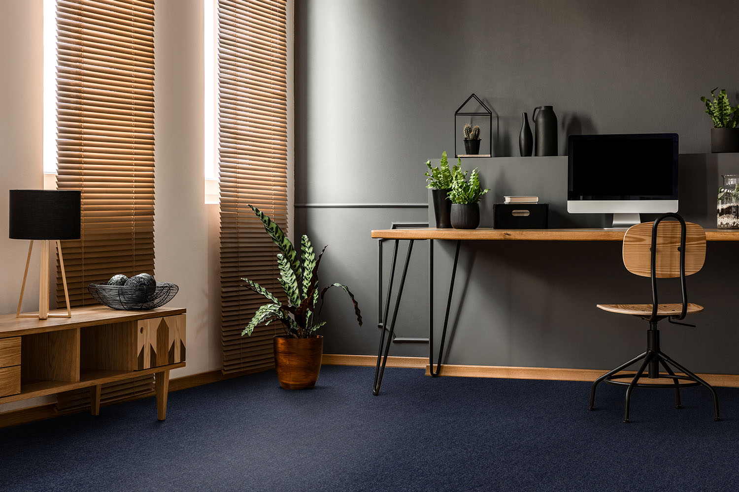 Ковровое покрытие "Bonkeel" Color Rib Blue Bottle 78 (ширина 1м/3м/4м) — купить в Нефтекамске